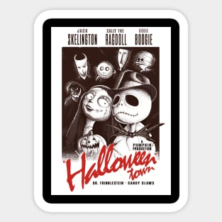 Halloween Town Sticker